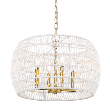 Golden 6808-4 MBG-WR - Wry Lighting Ellie 4-light Chandelier in Modern Brushed Gold